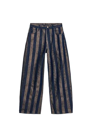 Z1975 barrel orta bel çizgili jean